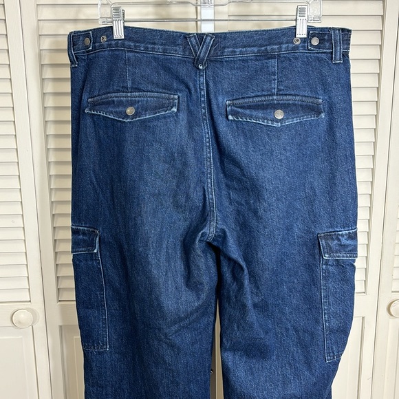 Madewell Low-Slung Straight Cargo Jeans in Martindale Wash Size 31 - Picture 11 of 16
